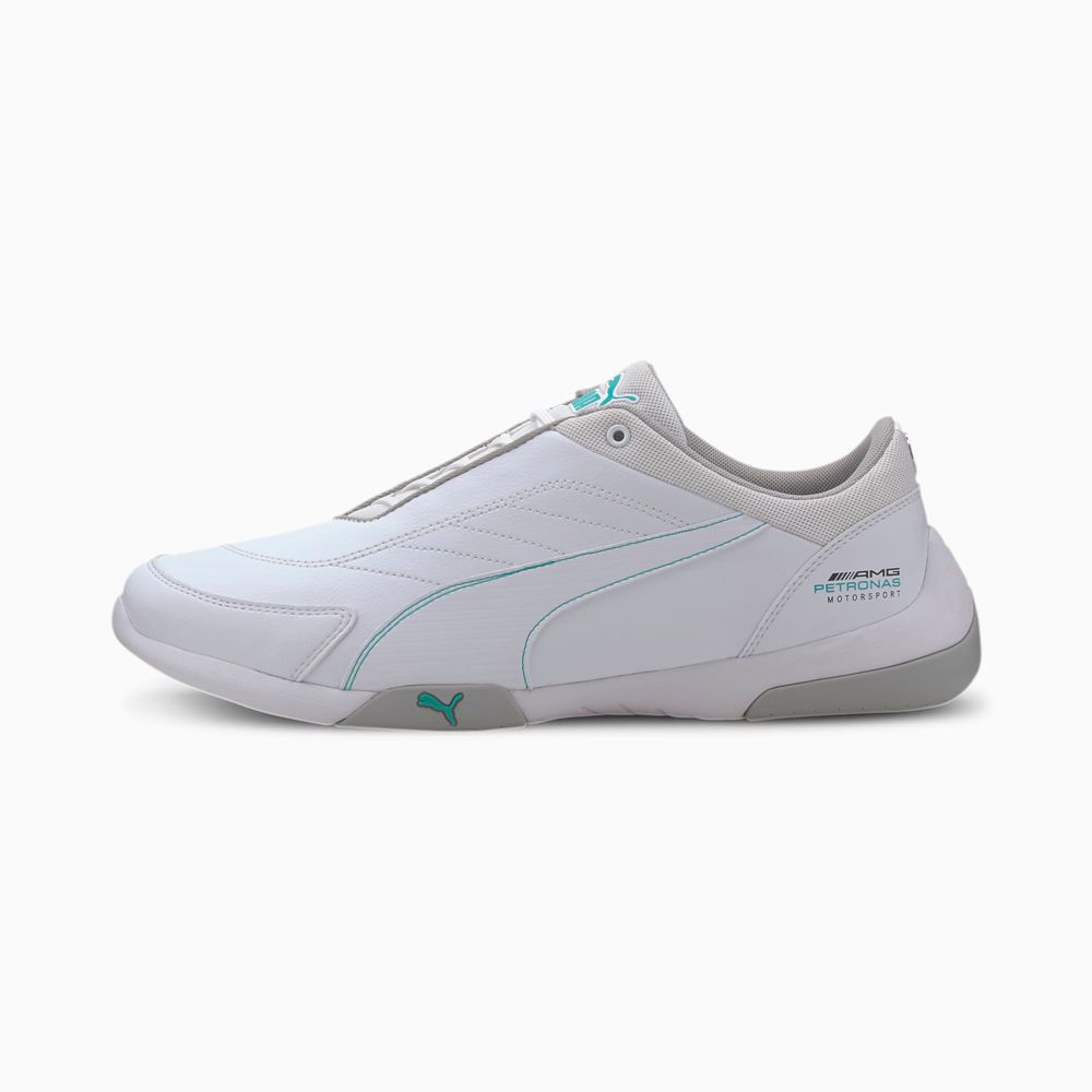 Puma Mercedes-AMG Petronas Kart Cat III Férfi Motorsport Cipő - Fehér ( Hungary - MCWOF4209 )